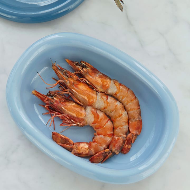 Plat de service Barro small 20x27,5 cm - Light blue - HAY