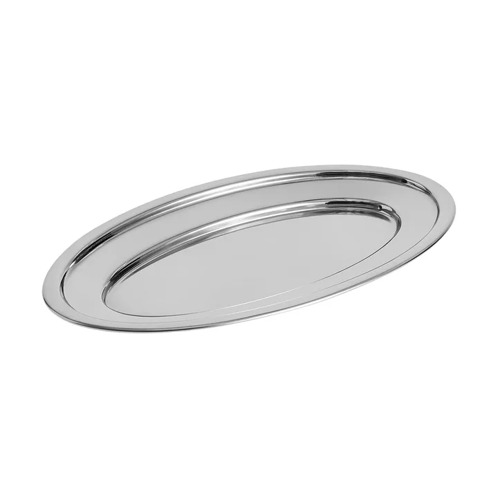 Plat de service Essential Steel - Acier inoxydable, ovale, medium - HAY