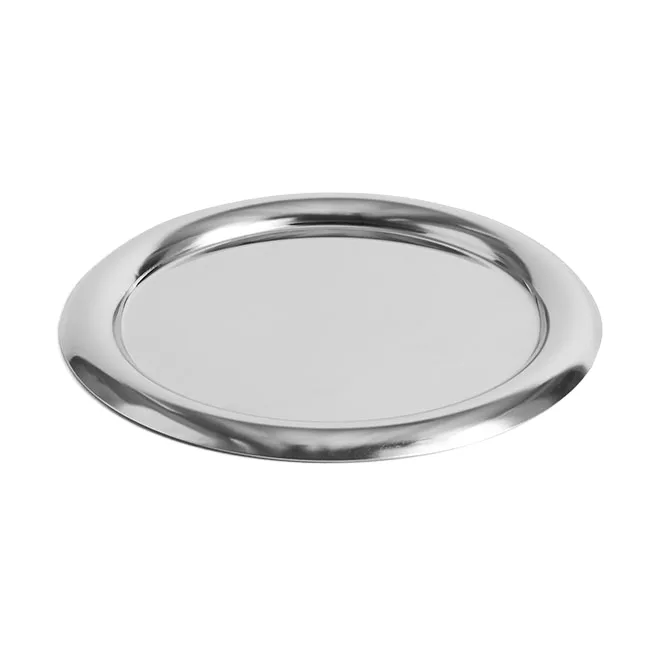 Plat de service Essential Steel - Acier inoxydable, rond, small - HAY
