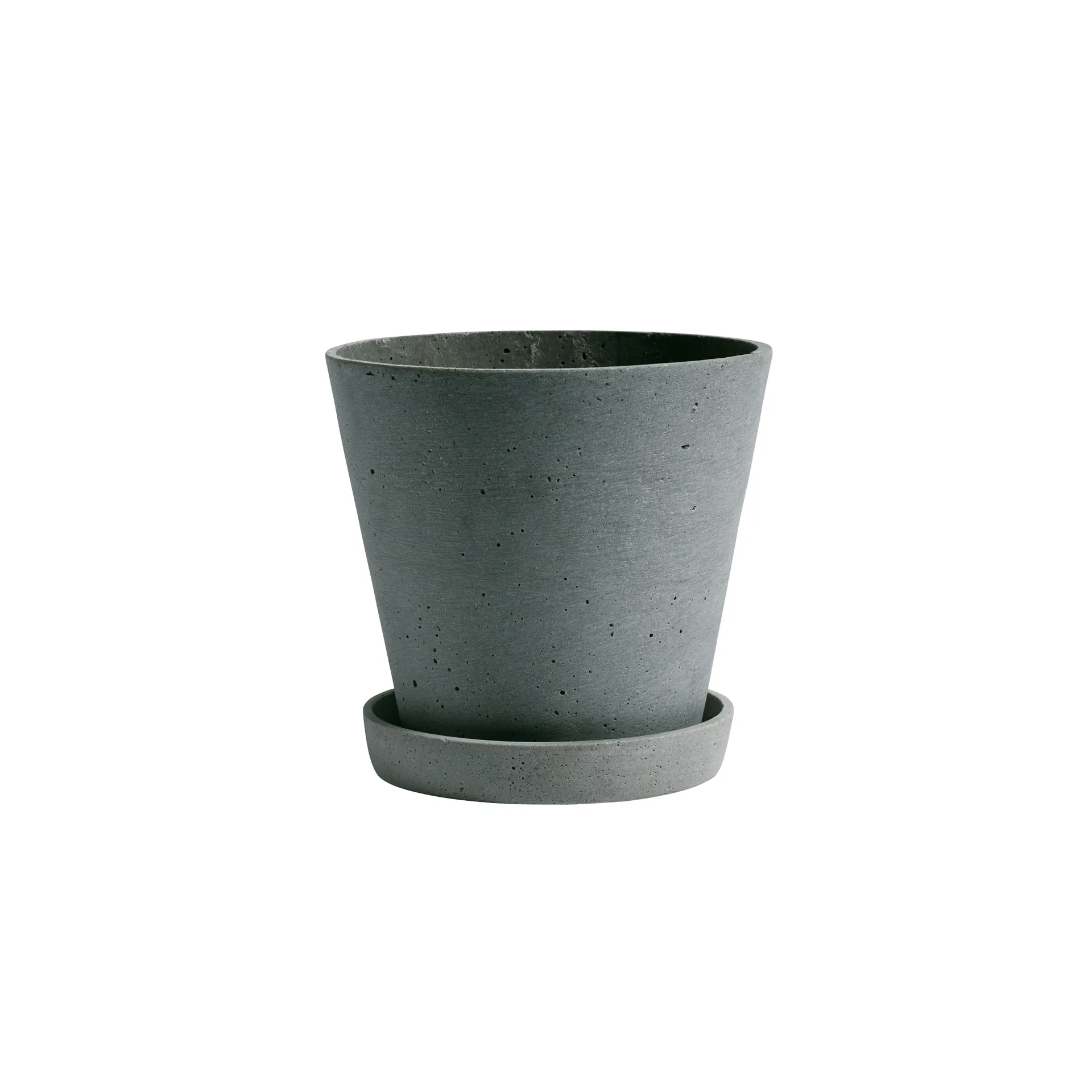Pot HAY Flowerpot with saucer L Ø17.5 cm, Vert HAY