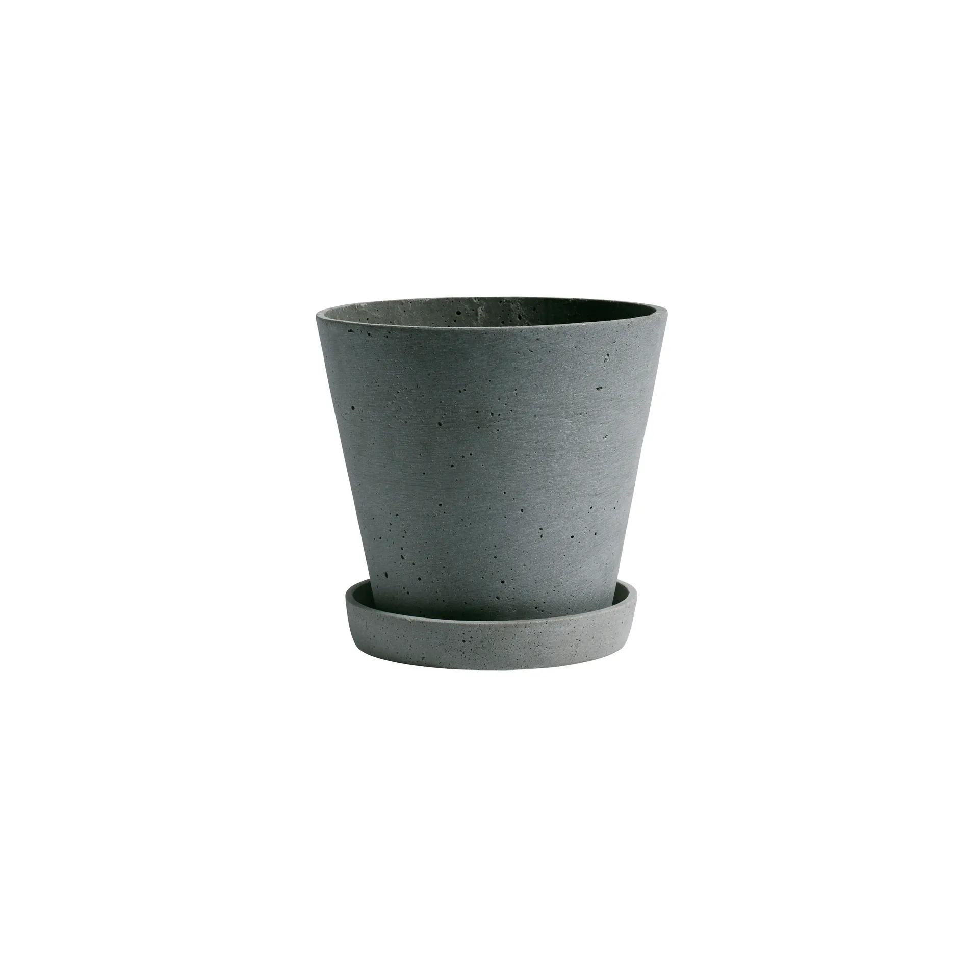 Pot HAY Flowerpot with saucer M 14 cm, Vert HAY