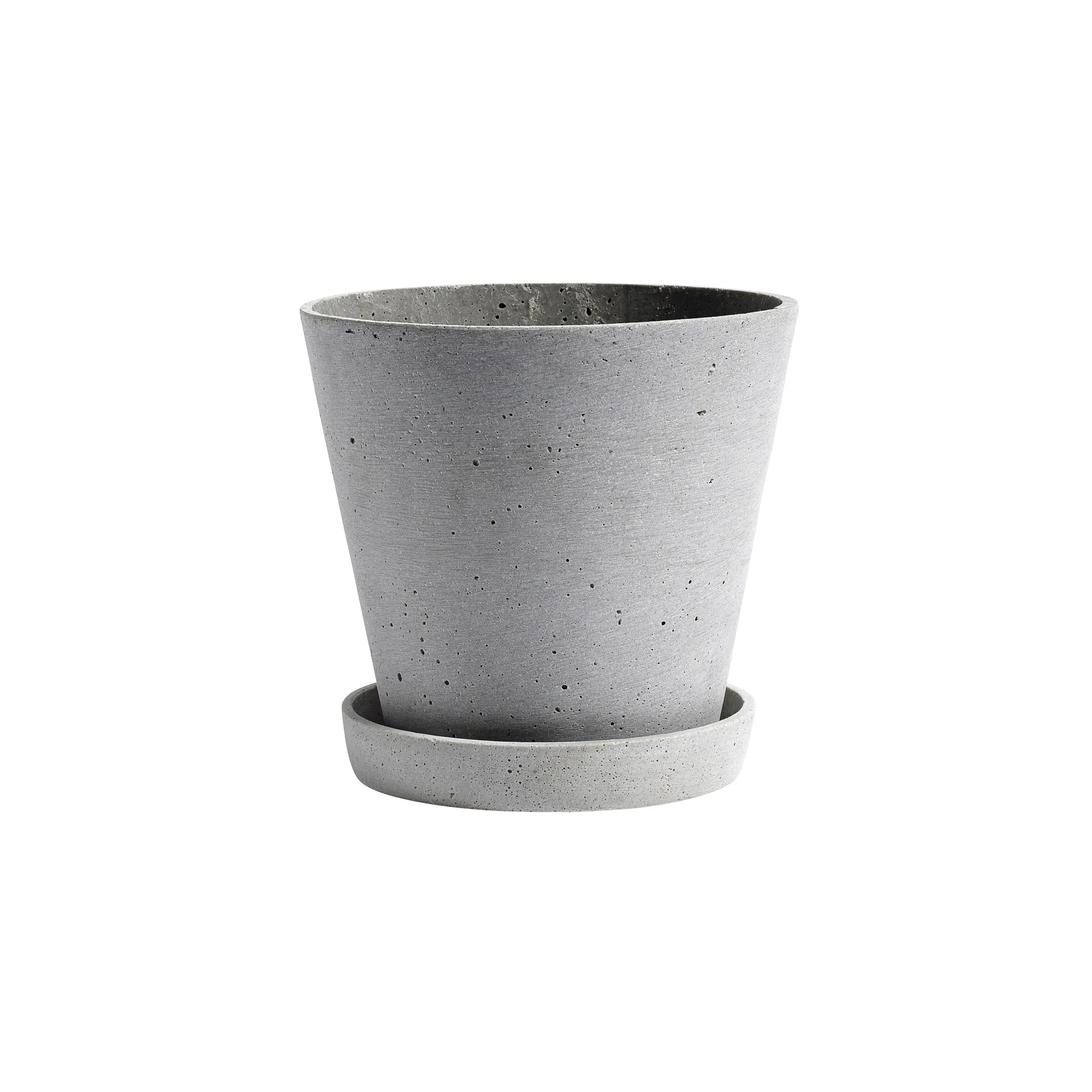Pot HAY Flowerpot with saucer XL Ø21.5 cm, Gris HAY