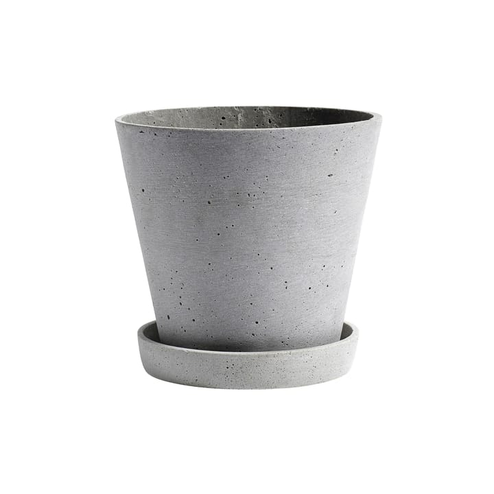 Pot HAY Flowerpot with saucer XXL Ø26 cm - Gris - HAY