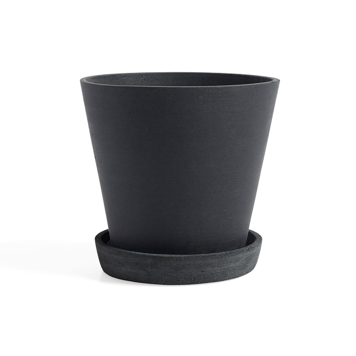 Pot HAY Flowerpot with saucer XXL Ø26 cm - Noir - HAY