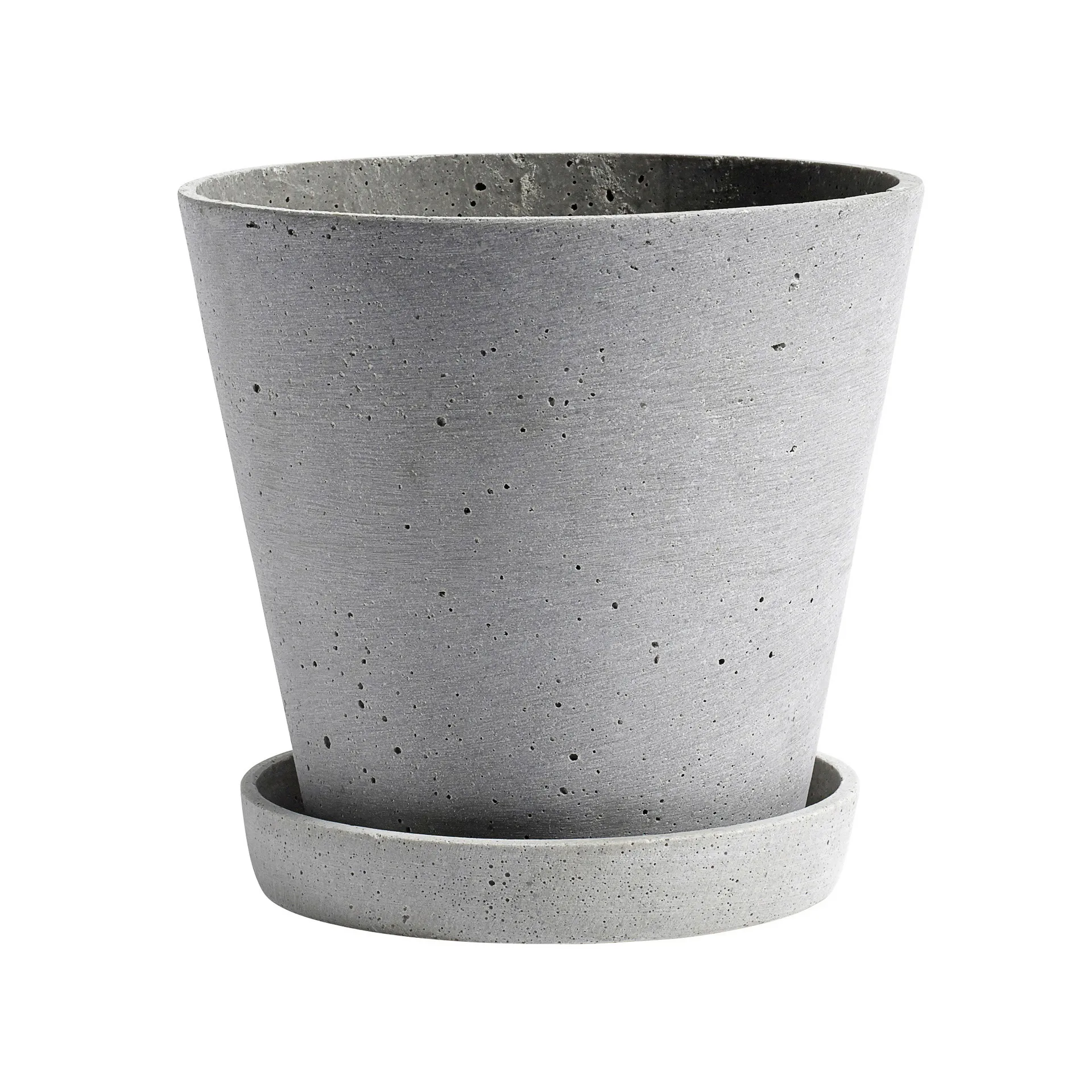 Pot HAY Flowerpot with saucer XXXL Ø34 cm, Gris HAY