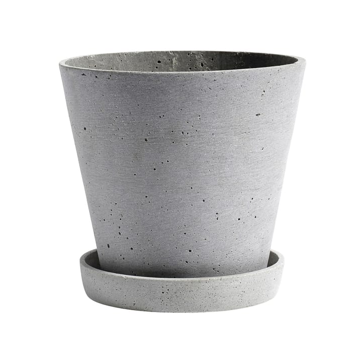 Pot HAY Flowerpot with saucer XXXL Ø34 cm - Gris - HAY