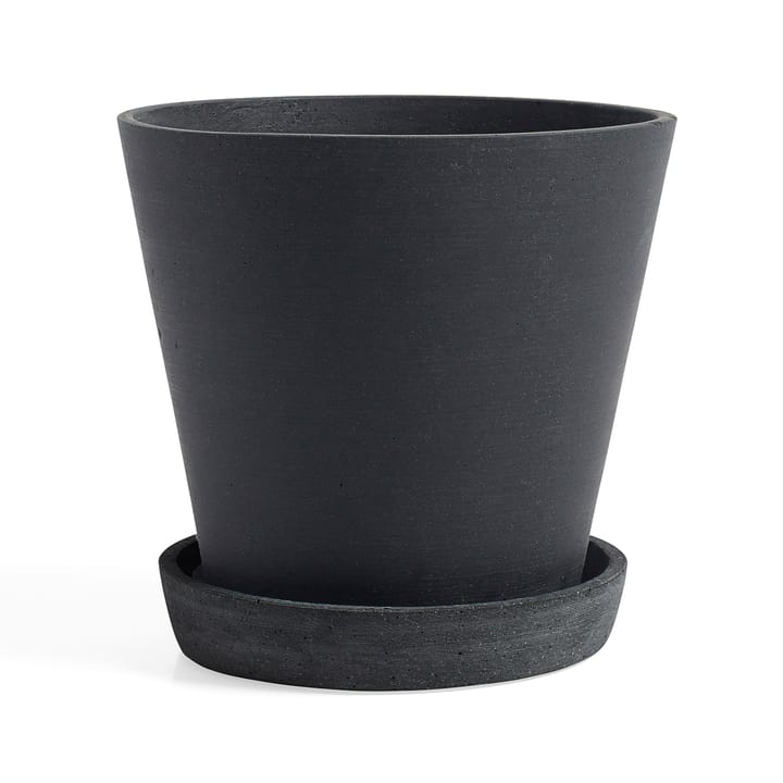 Pot HAY Flowerpot with saucer XXXL Ø34 cm - Noir - HAY