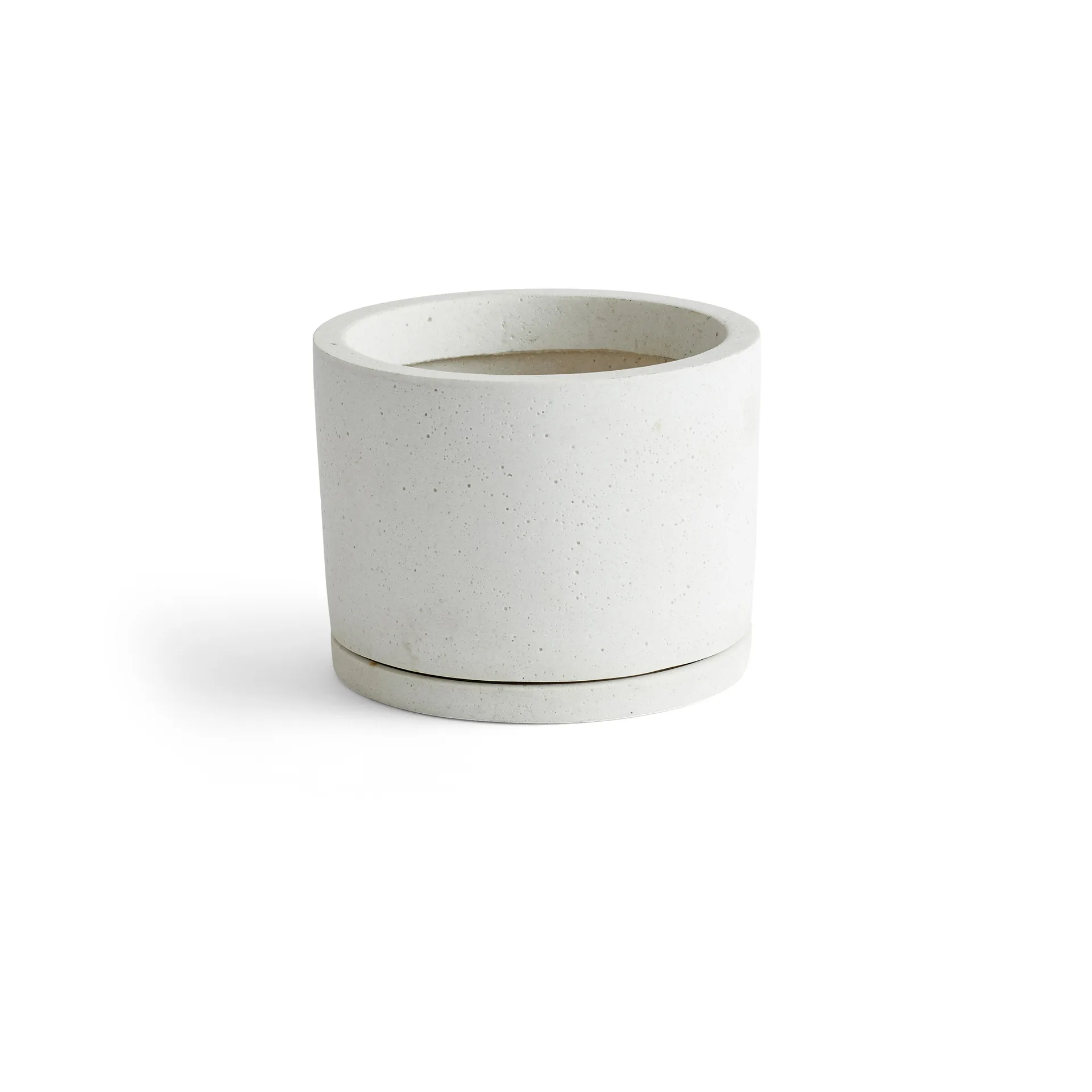 Pot HAY Plant Pot with saucer L Ø19 cm, Blanc HAY