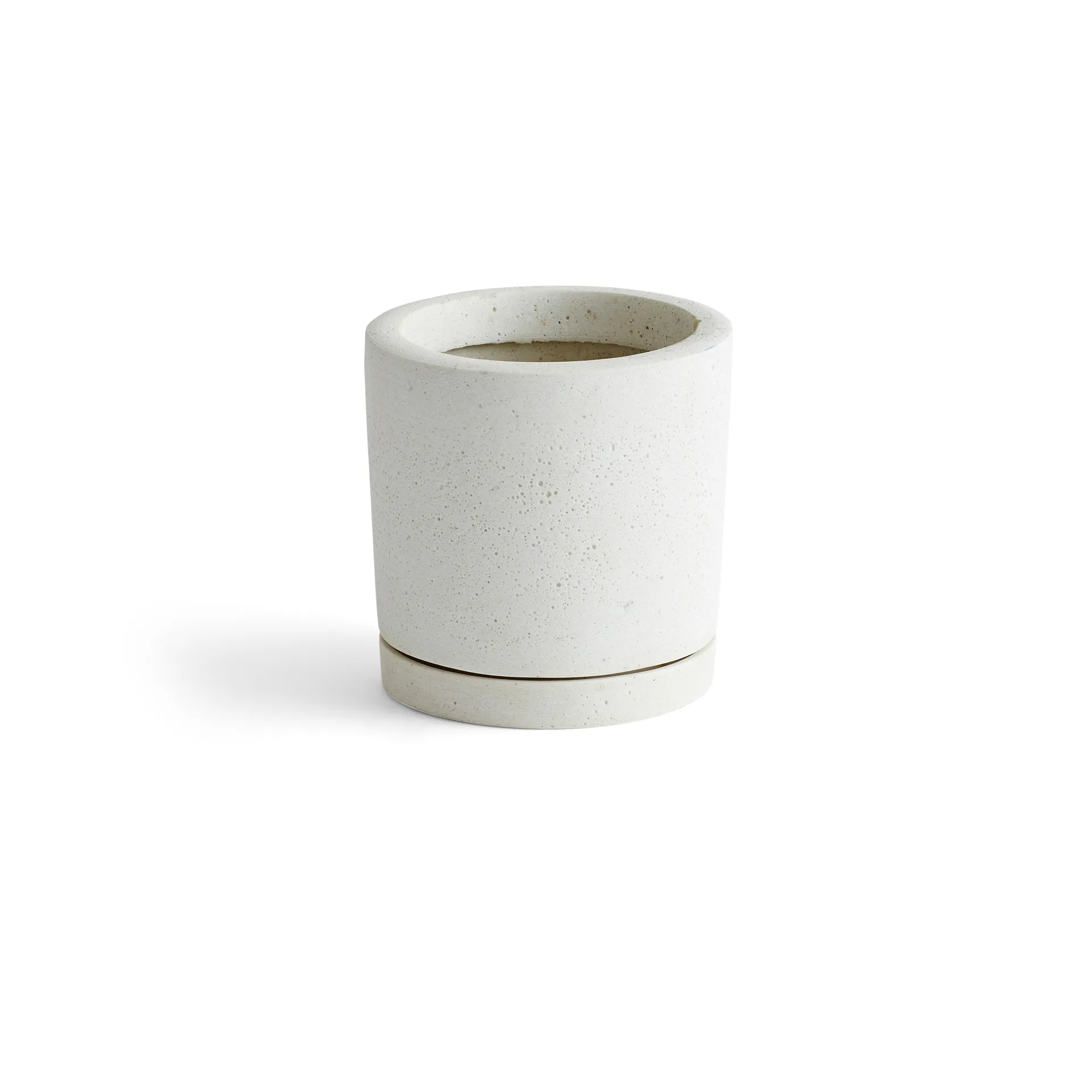 Pot HAY Plant Pot with saucer M Ø14 cm, Blanc HAY
