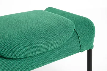 Pouf O2 Ottoman - Soft green acier noirci - HAY