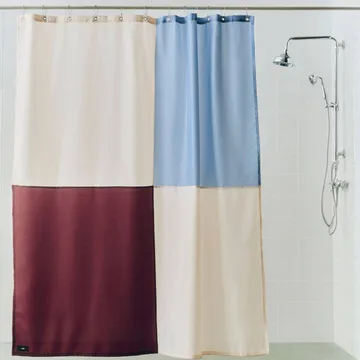 Rideau de douche Check 180x200 cm - Bordeaux, 5,4 x Ø15,6 cm - HAY