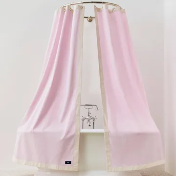 Rideau de douche Outline - Pink and cream - HAY