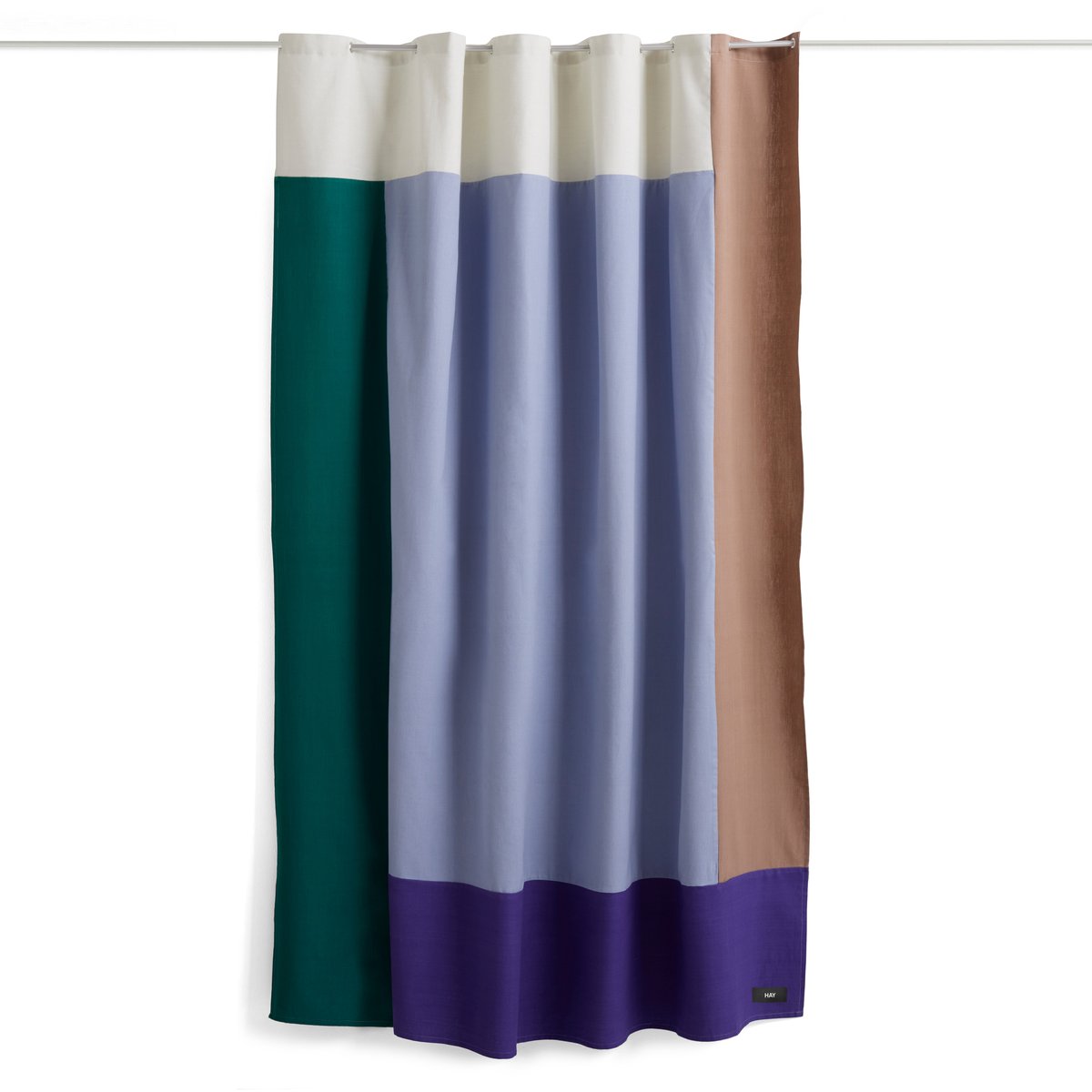 HAY Rideau de douche Pivot 180x200 cm Blue | Design Scandinave | Rideaux de douche | Bleu