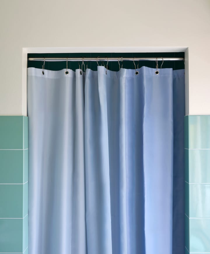 Rideau de douche vertical Aquarelle 180x200 cm, Bleu glace HAY