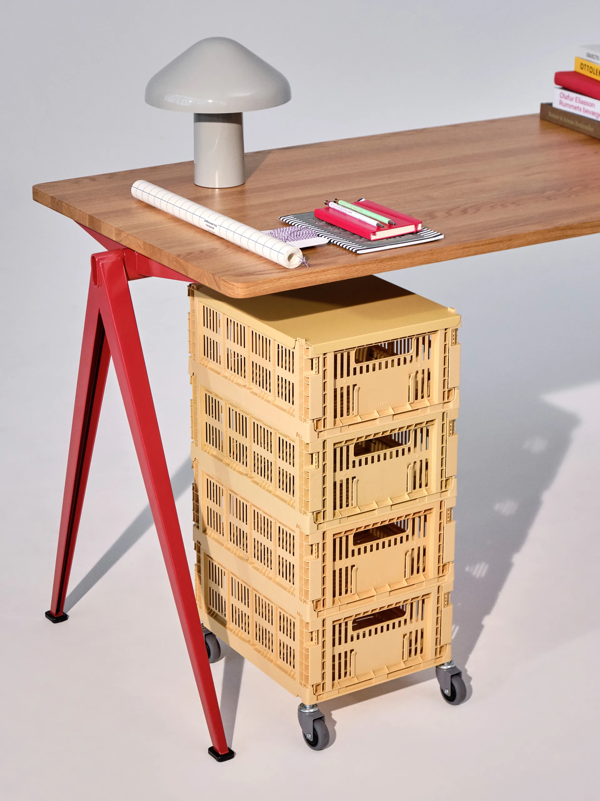 Roues Colour Crate, lot de 4, Moyen HAY