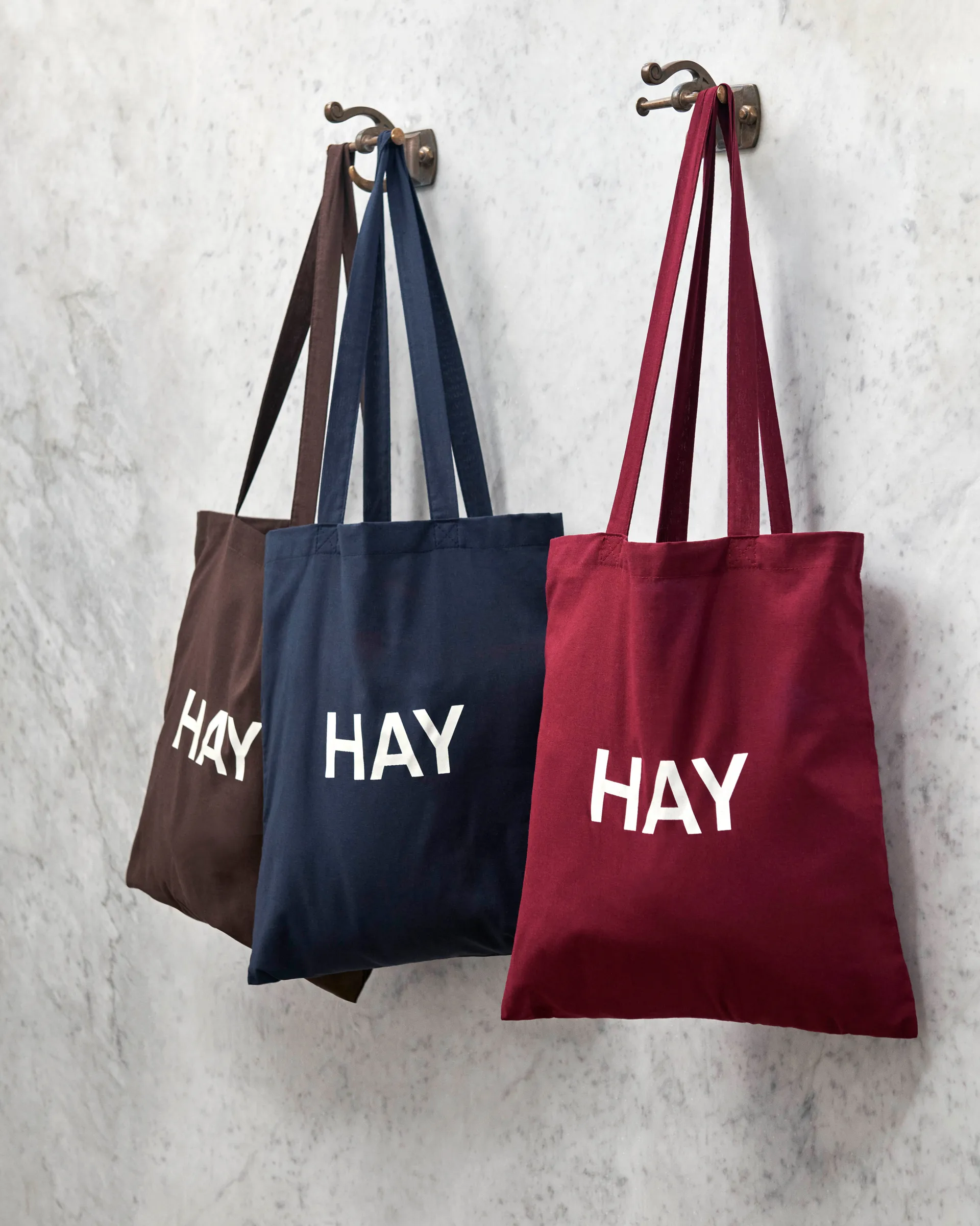 Sac en tissu HAY, Marron foncé HAY