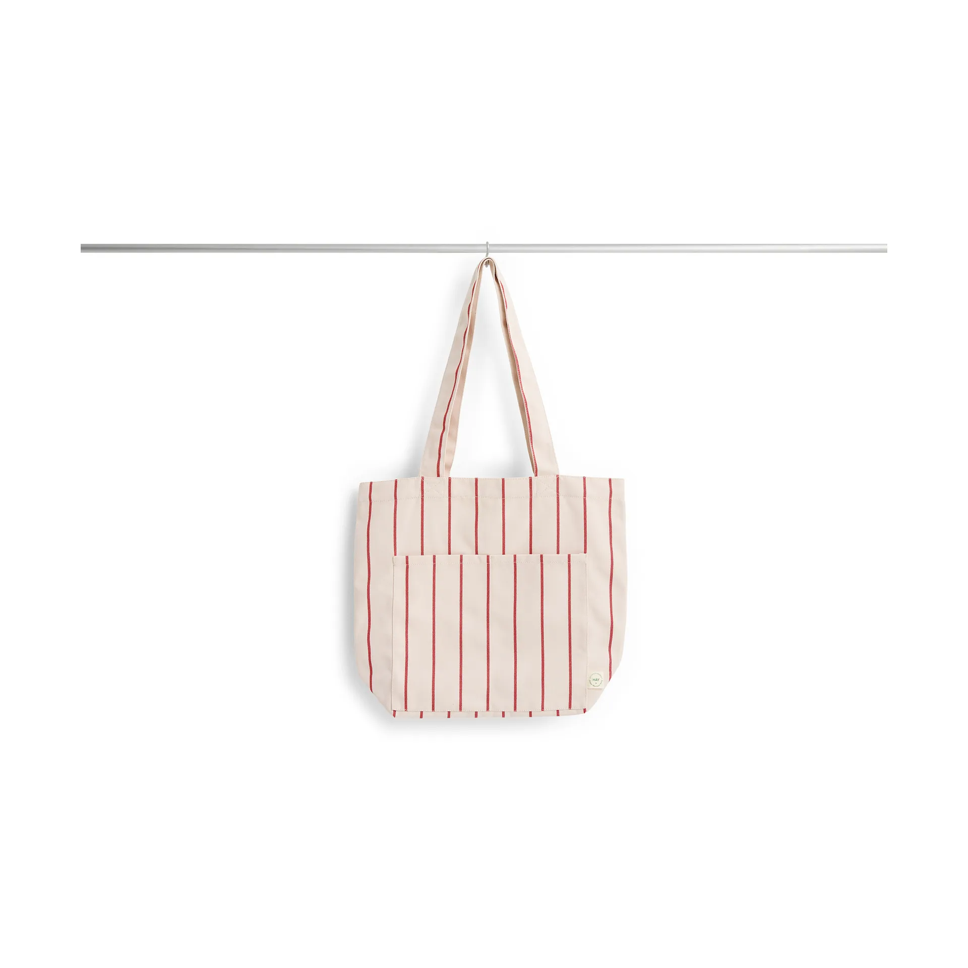 Sac en tissu Outdoor Market, Beige-rouge, moyen HAY