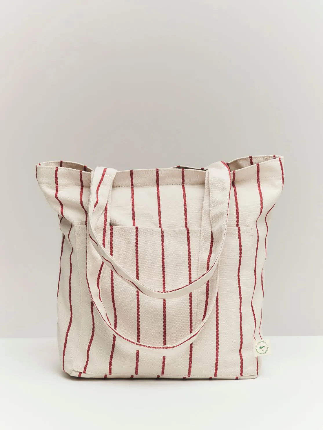 Sac en tissu Outdoor Market, Beige-rouge, moyen HAY