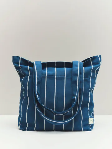 Sac en tissu Outdoor Market - Blue-beige, moyen - HAY