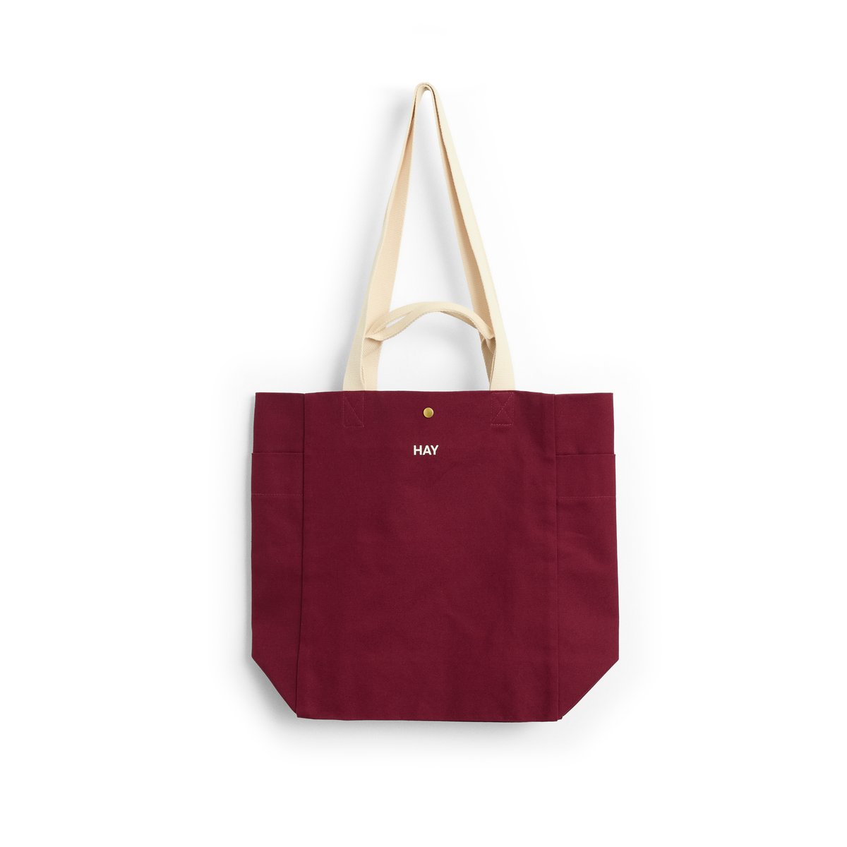 HAY Sac Everyday Tote Bag Burgundy | Design Scandinave | Paniers de rangement | Rouge