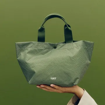 Sac Grid Everyday Bag - Dark green, mini - HAY