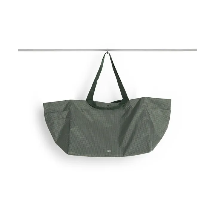 Sac Grid Weekend Bag - Dark green, large - HAY