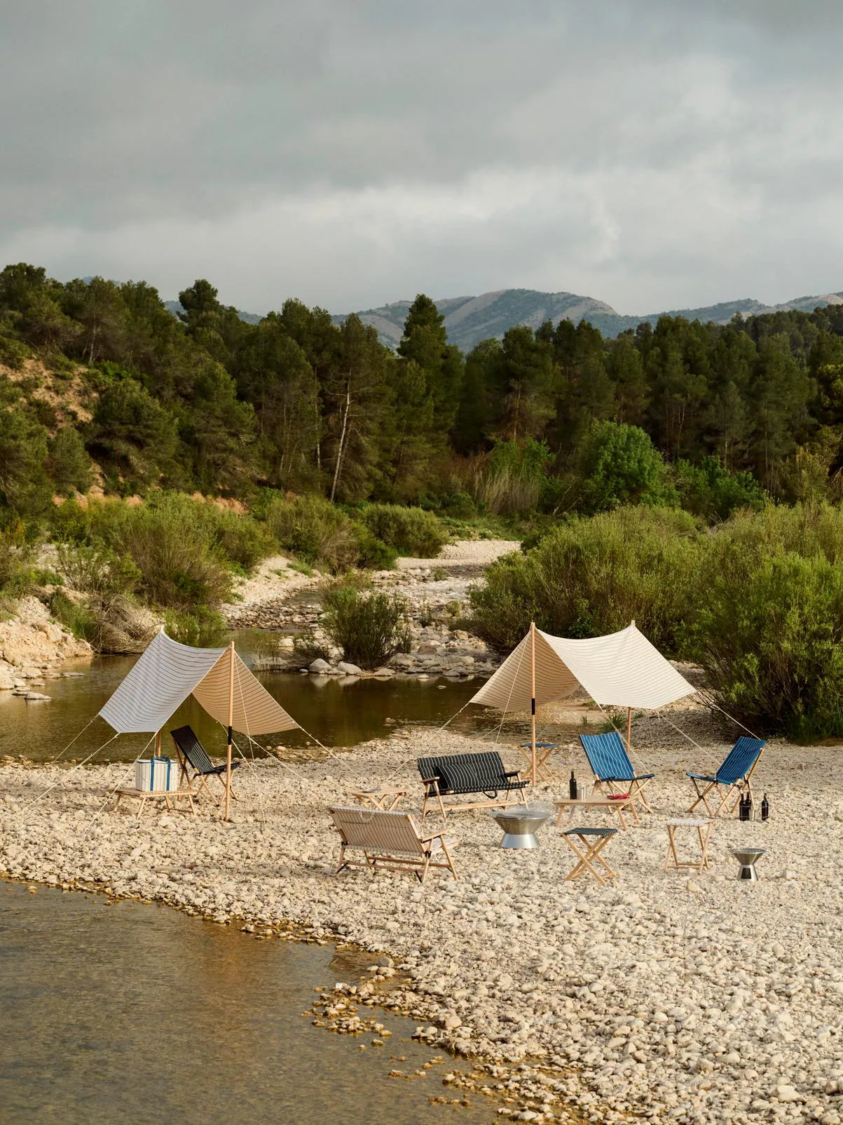 Sac isotherme Outdoor Market, Blue-beige HAY