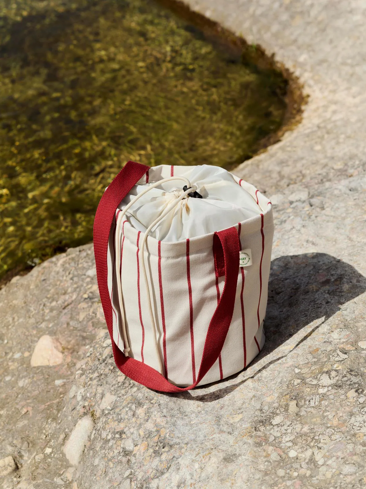 Sac pour bouteille Outdoor Market, Beige-rouge, moyen HAY