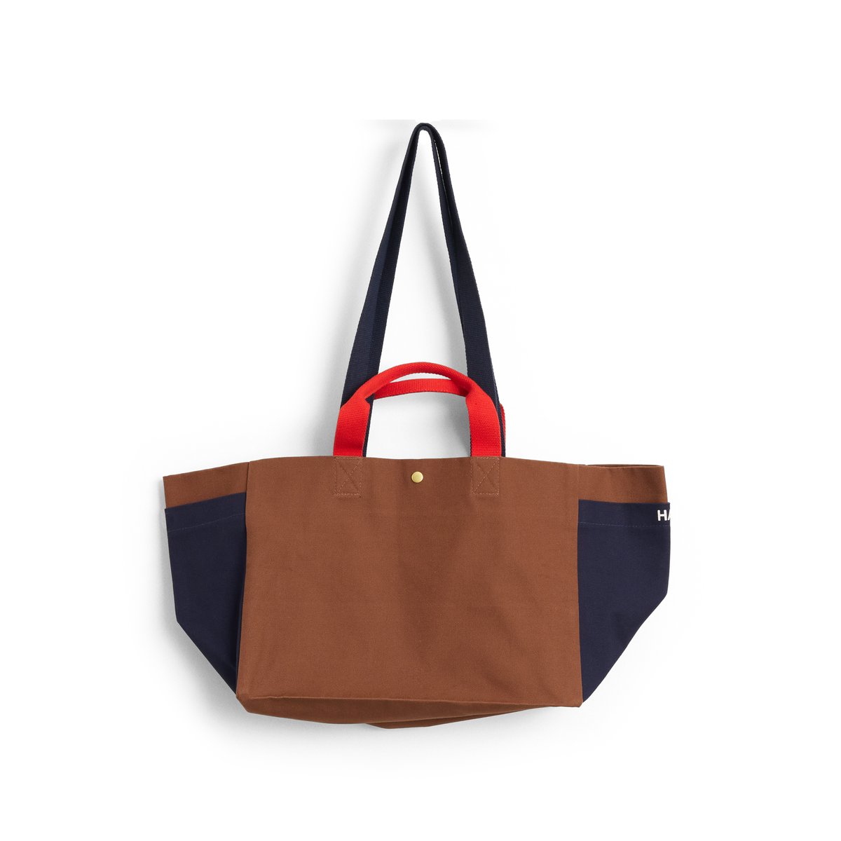 HAY Sac Weekend Bag Organic S Brown multi | Design Scandinave | Paniers de rangement | Marron