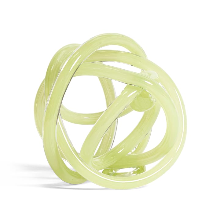 Sculpture en verre Knot No 2 L, Light green HAY