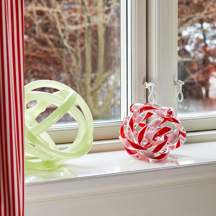 Sculpture en verre Knot No 2 L, Light green HAY