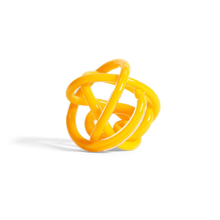 Sculpture en verre Knot No 2 S - Warm yellow - HAY