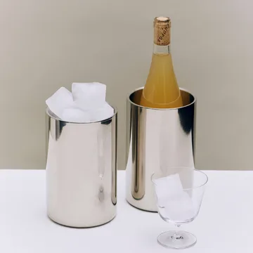 Seau à vin Essential Steel - Acier inoxydable, 19,5xØ12 cm - HAY