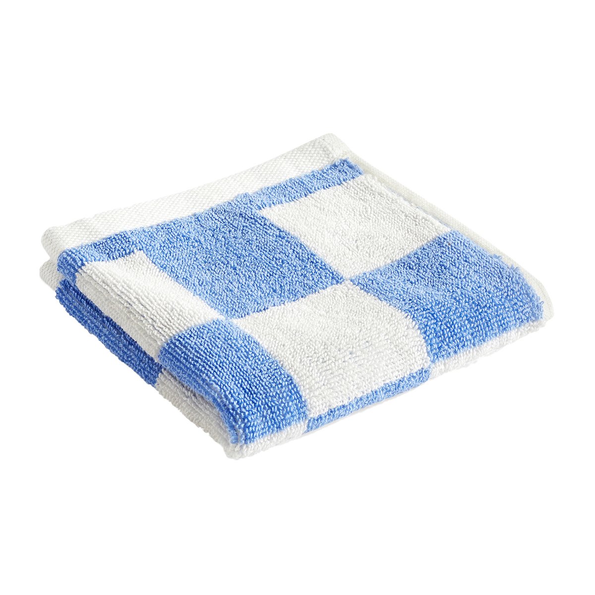 HAY Serviette Check 30x30 cm Sky blue | Design Scandinave | Serviettes de toilette | Bleu
