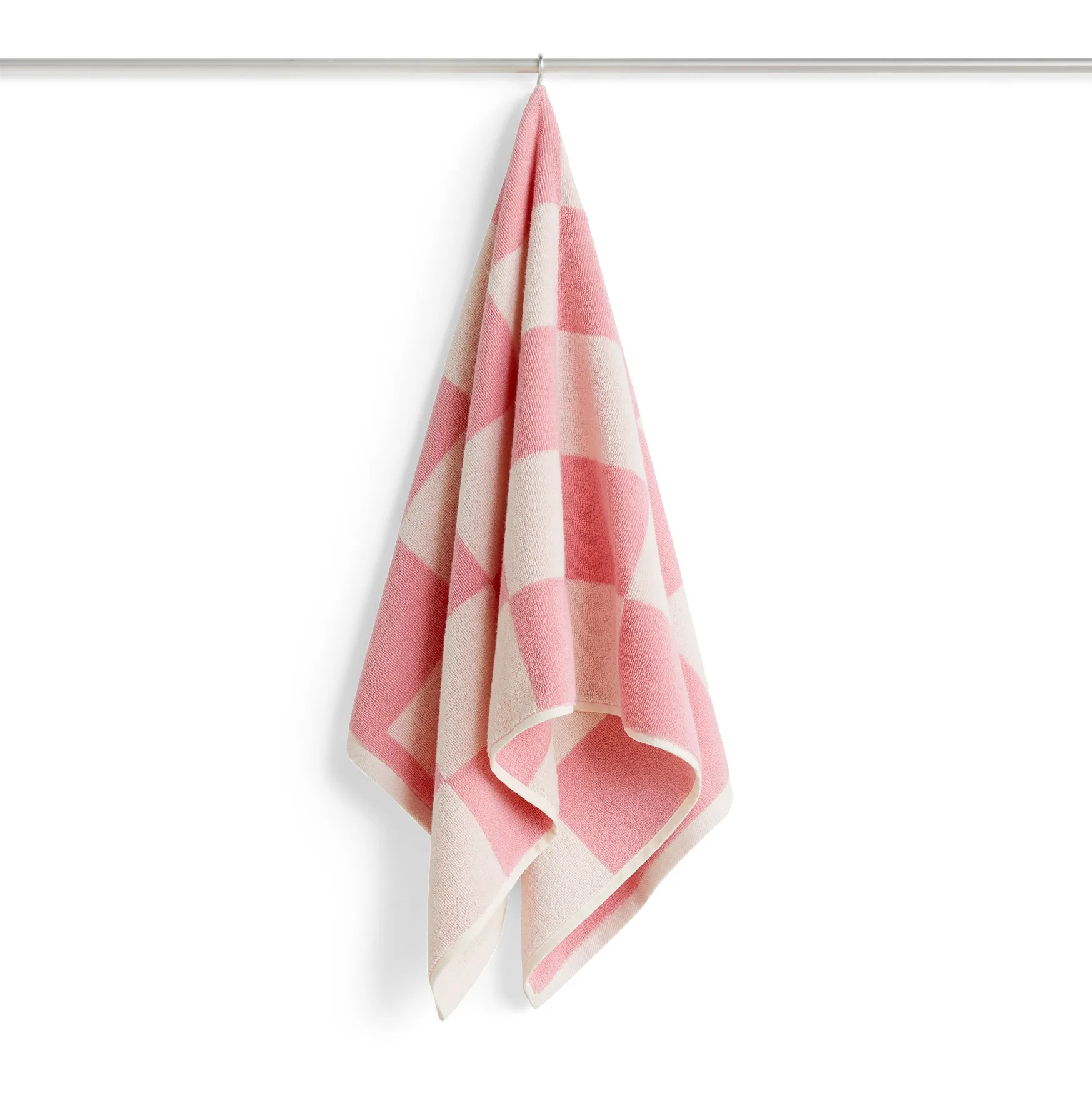Serviette Check 50x100 cm, Pink HAY