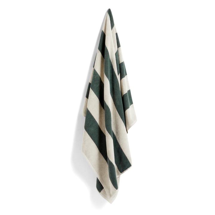 Serviette de bain Frotté Stripe 100x150 cm - Dark green - HAY