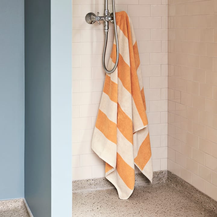 Serviette de bain Frotté Stripe 100x150 cm, Warm yellow HAY