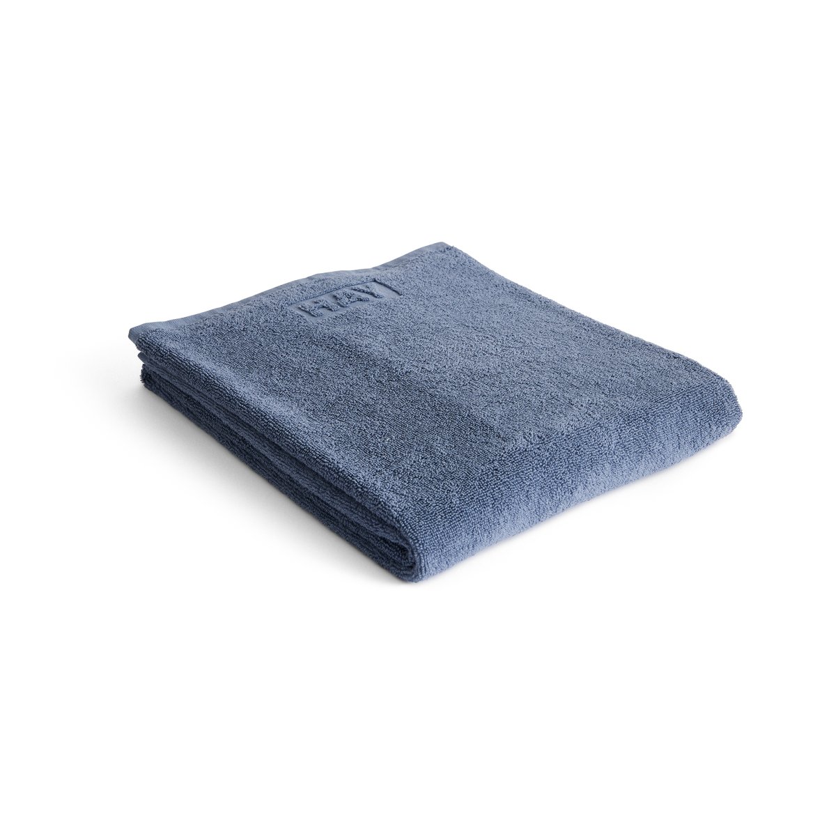 HAY Serviette de bain Mono 70x140 cm Steel blue | Design Scandinave | Serviettes de bain | Bleu