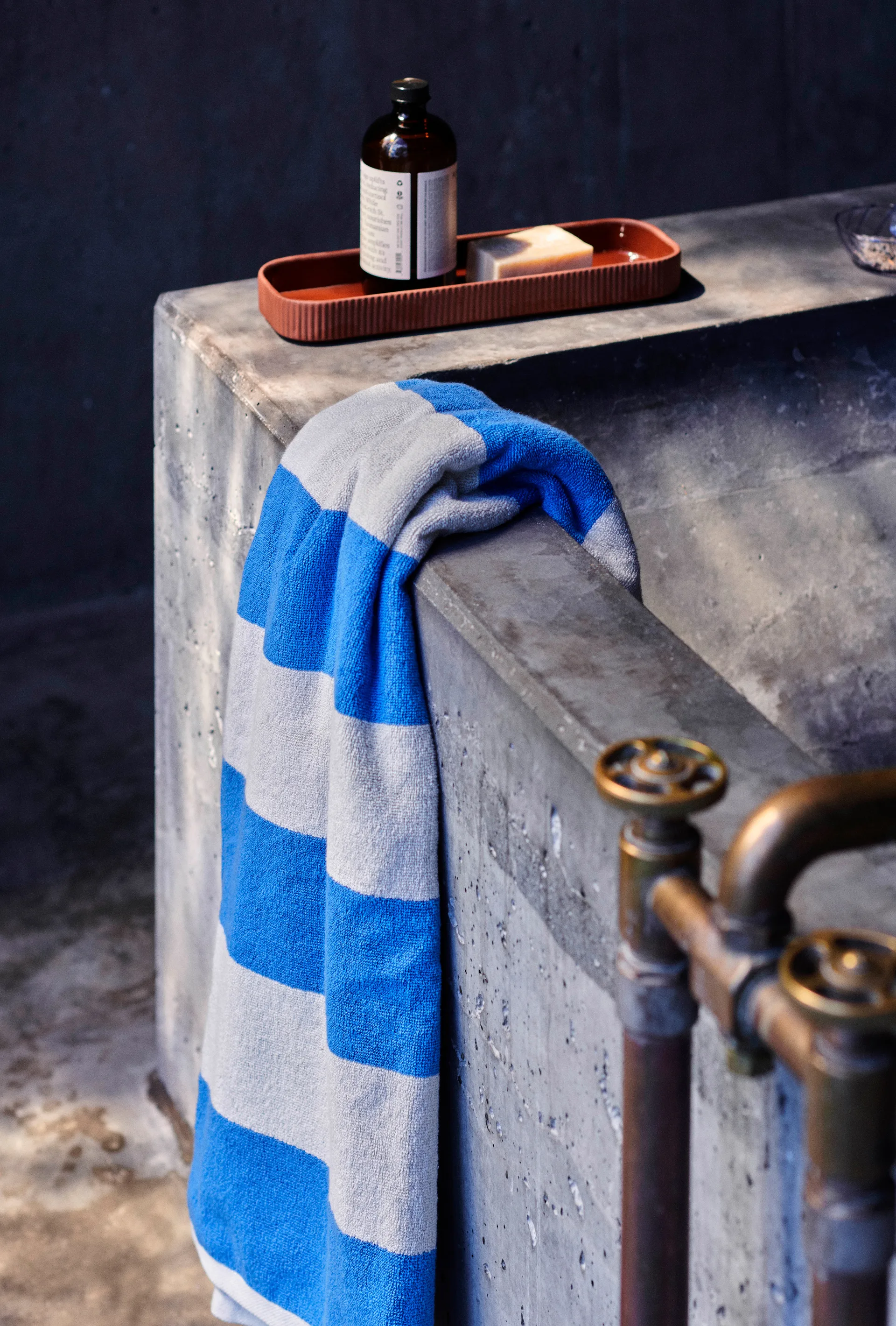 Serviette Frotté Stripe 50x100 cm, Blue HAY