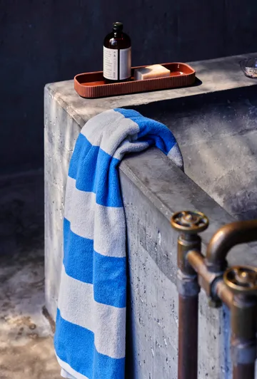 Serviette Frotté Stripe 50x100 cm - Blue - HAY