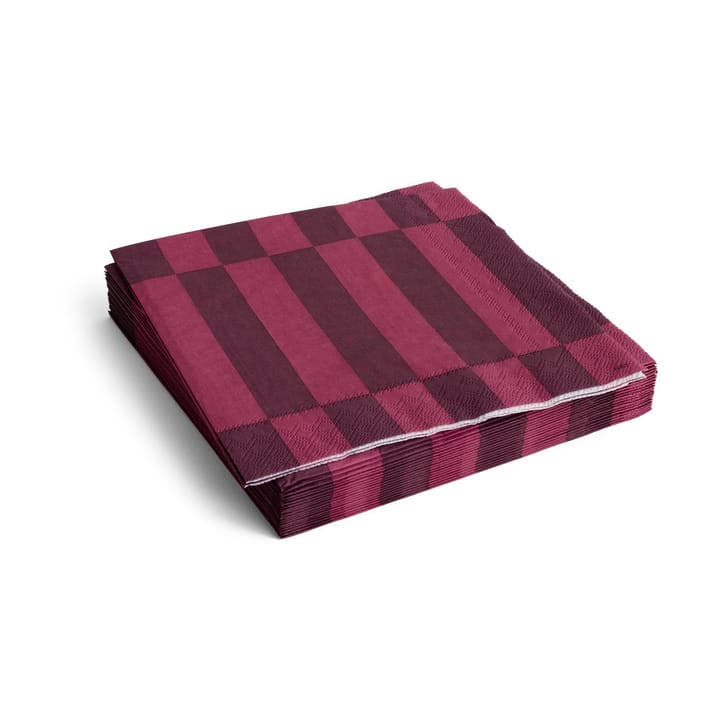 Serviette Pattern Dinner 40x40 cm, Lot de 20 - Bordeaux-wine - HAY