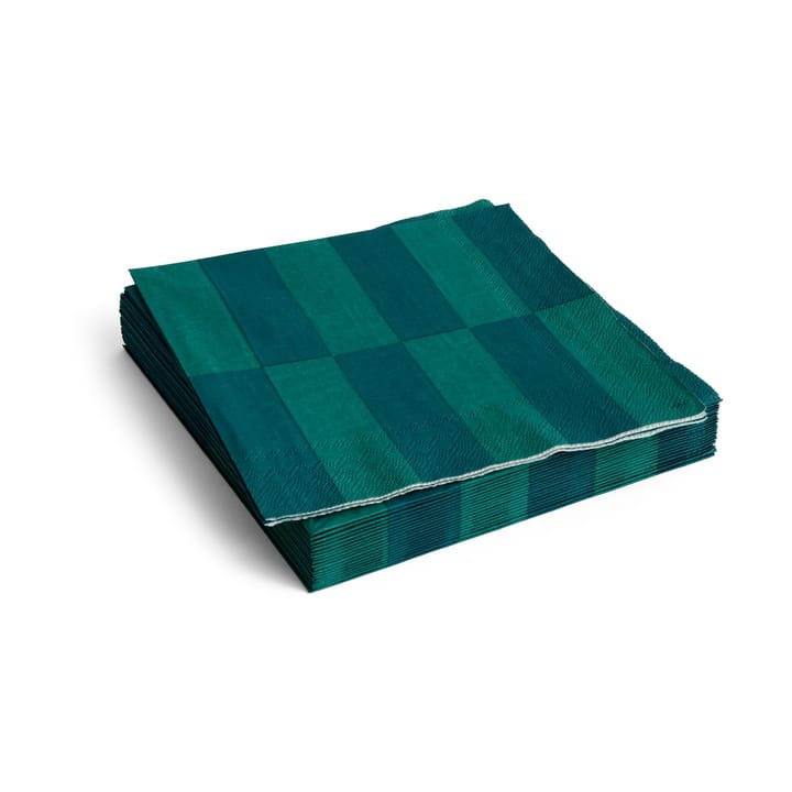 Serviette Pattern Dinner 40x40 cm, Lot de 20 - Dinner green-dark green - HAY