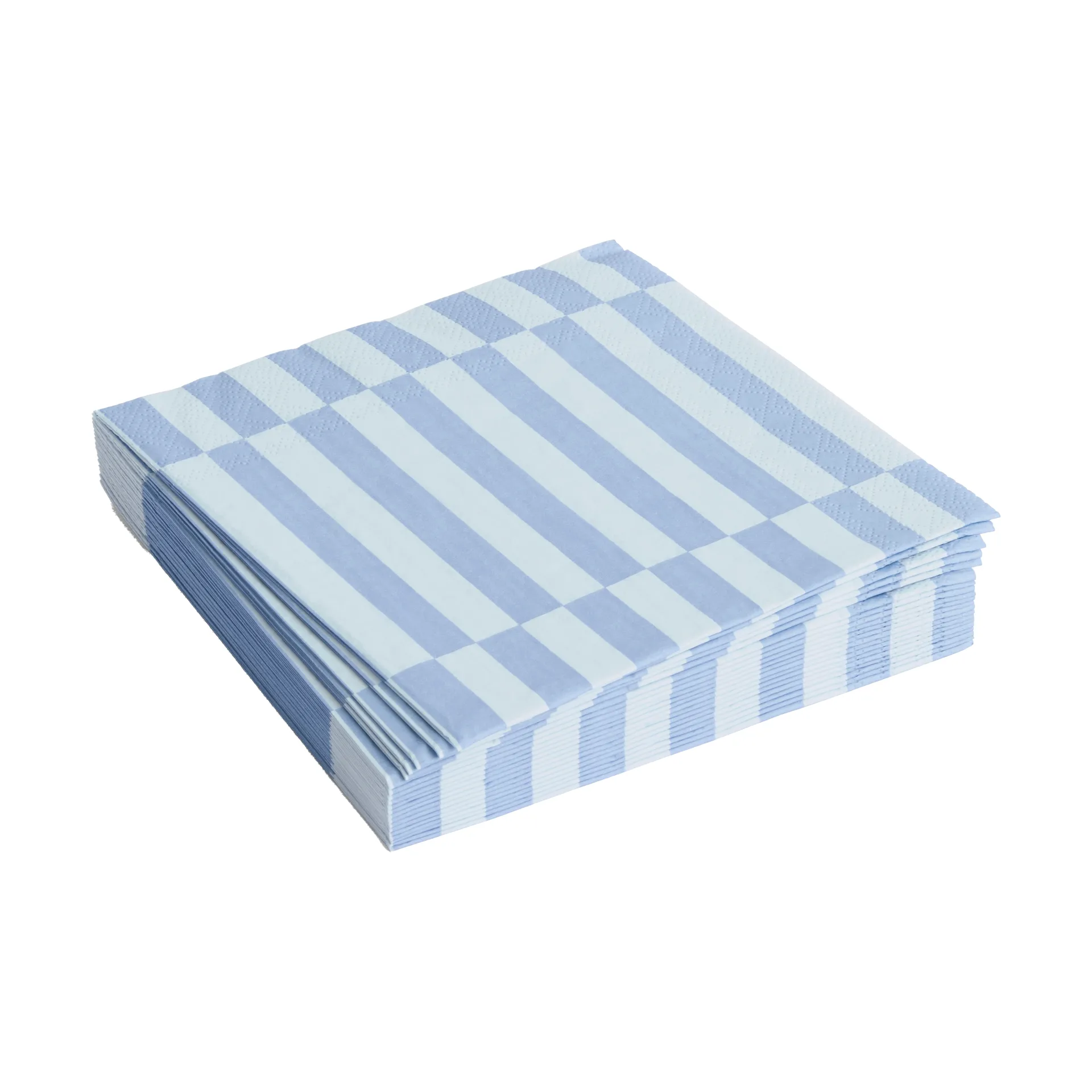 Serviette Pattern Lunch Stripe 33x33 cm Lot de 20, Light blue-dusty blue pillar HAY