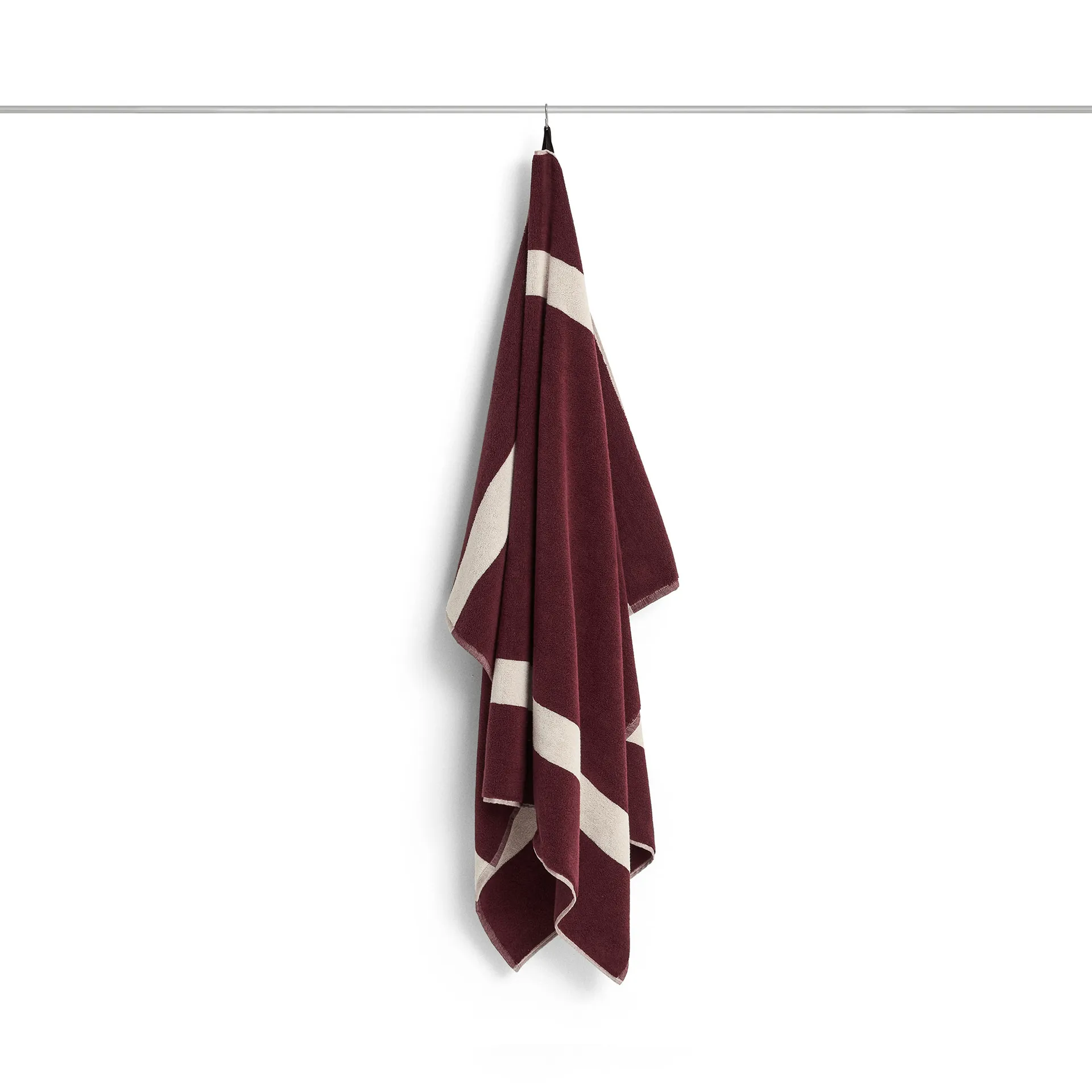 Serviette Stripe, Burgundy, 100x150 cm HAY
