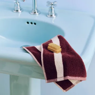 Serviette Stripe - Burgundy, 30x30 cm - HAY