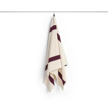 Serviette Stripe - Burgundy, 70x140 cm - HAY