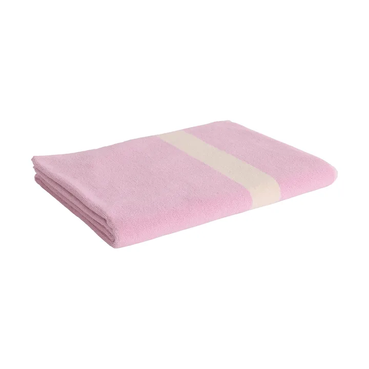 Serviette Stripe - Cool pink, 100x150 cm - HAY