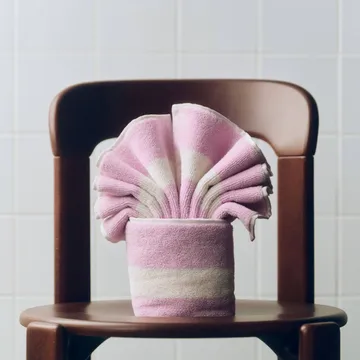 Serviette Stripe - Cool pink, 40x60 cm - HAY