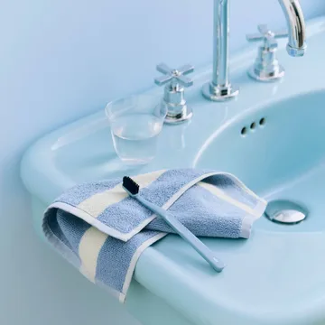 Serviette Stripe - Dusty blue, 30x30 cm - HAY