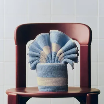 Serviette Stripe - Dusty blue, 40x60 cm - HAY